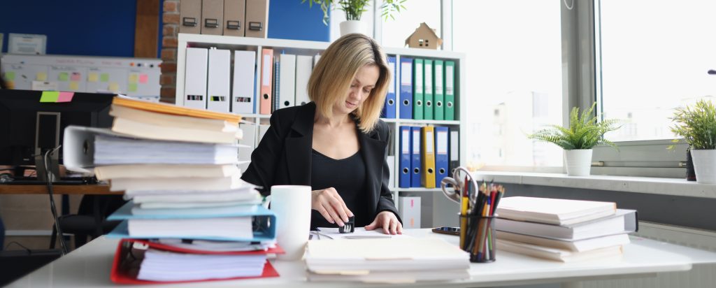 women working in a publishing office